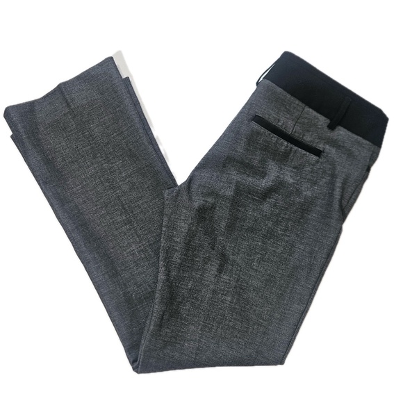 Express Columnist Pants Womens 6 Short Gray Black Dress Work Trousers Stretch - Picture 2 of 7